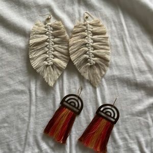 2 sets of handmade earrings